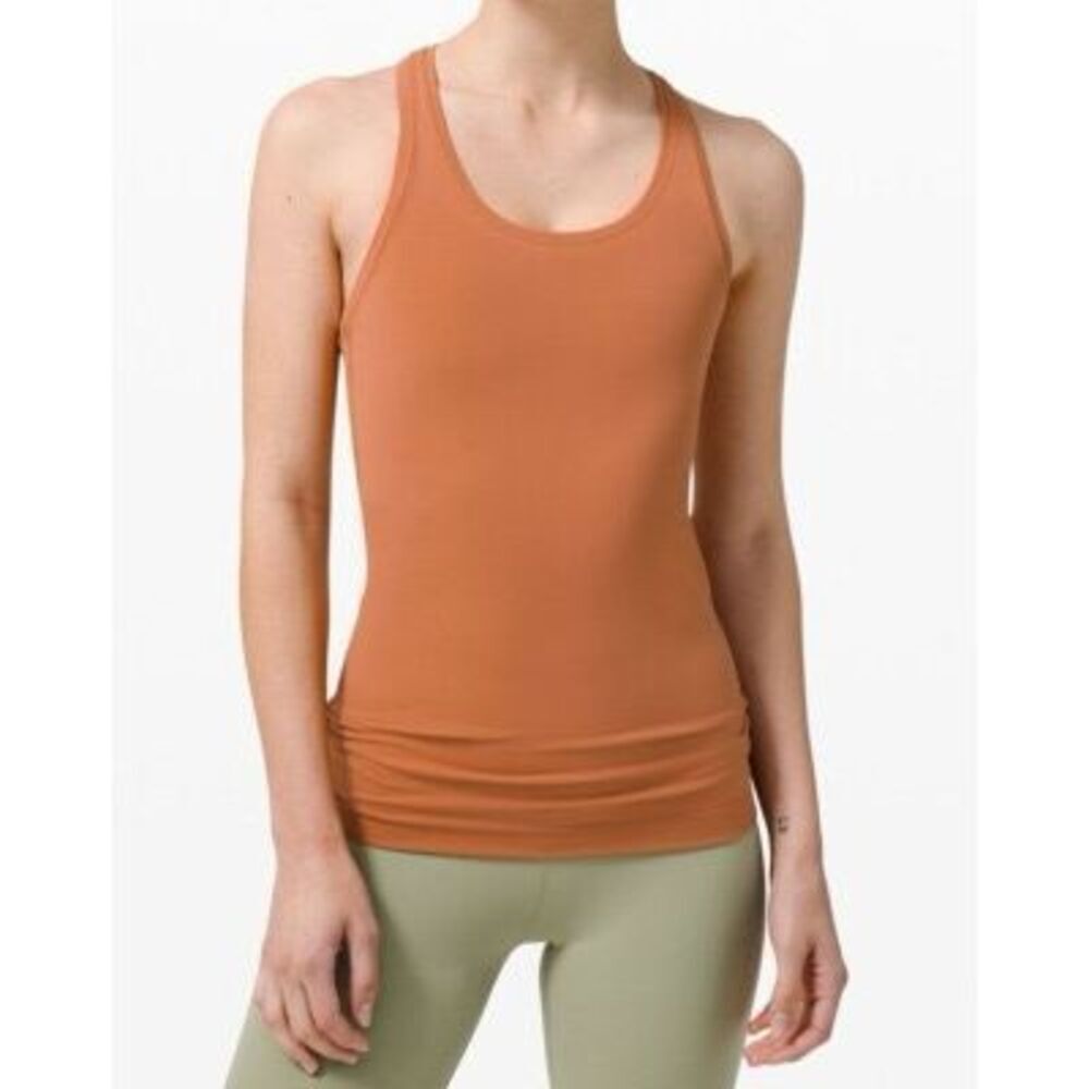 Lululemon Cool Racerback Nulu Tank Desert Sun Tan Size 2